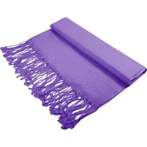 Purple Solid Colored Pashmina/ Scarf